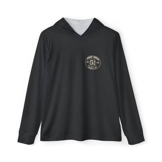 Never Outworked Hoodie — Gray Iron Sports Warmup Hoodie